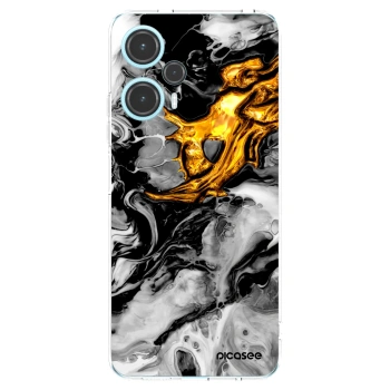 Picasee silikonski prozorni ovitek za Xiaomi Poco F5 - Black Gold 2