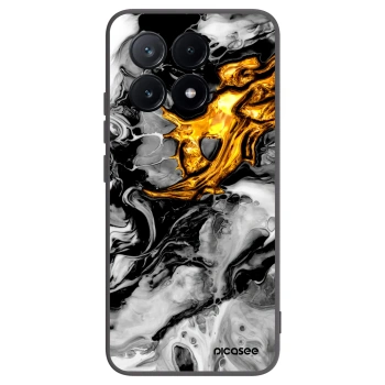 Picasee silikonski črni ovitek za Xiaomi Poco X6 Pro - Black Gold 2