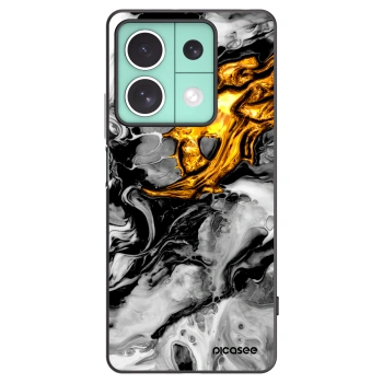 Picasee silikonski črni ovitek za Xiaomi Redmi Note 13 5G - Black Gold 2