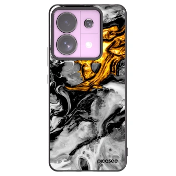 Picasee silikonski črni ovitek za Xiaomi Redmi Note 13 Pro 5G - Black Gold 2
