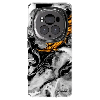 Picasee silikonski prozorni ovitek za Honor Magic6 Pro - Black Gold 2