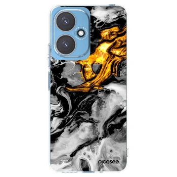 Picasee silikonski prozorni ovitek za Xiaomi Redmi 13C 5G - Black Gold 2