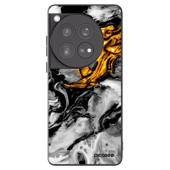 Picasee silikonski črni ovitek za OnePlus 12 5G - Black Gold 2