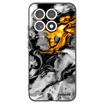 Picasee silikonski črni ovitek za Xiaomi 15T - Black Gold 2