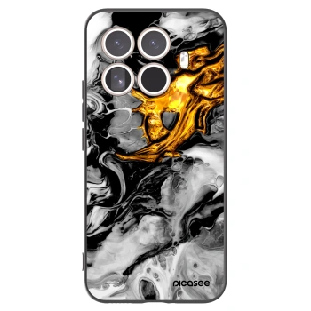 Picasee silikonski črni ovitek za Xiaomi 15T Pro - Black Gold 2