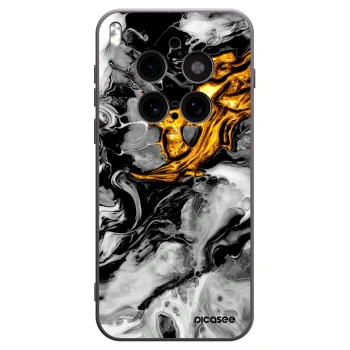 Picasee silikonski črni ovitek za Vivo X300 Pro - Black Gold 2