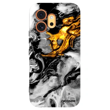 Picasee silikonski črni ovitek za Honor 600 - Black Gold 2