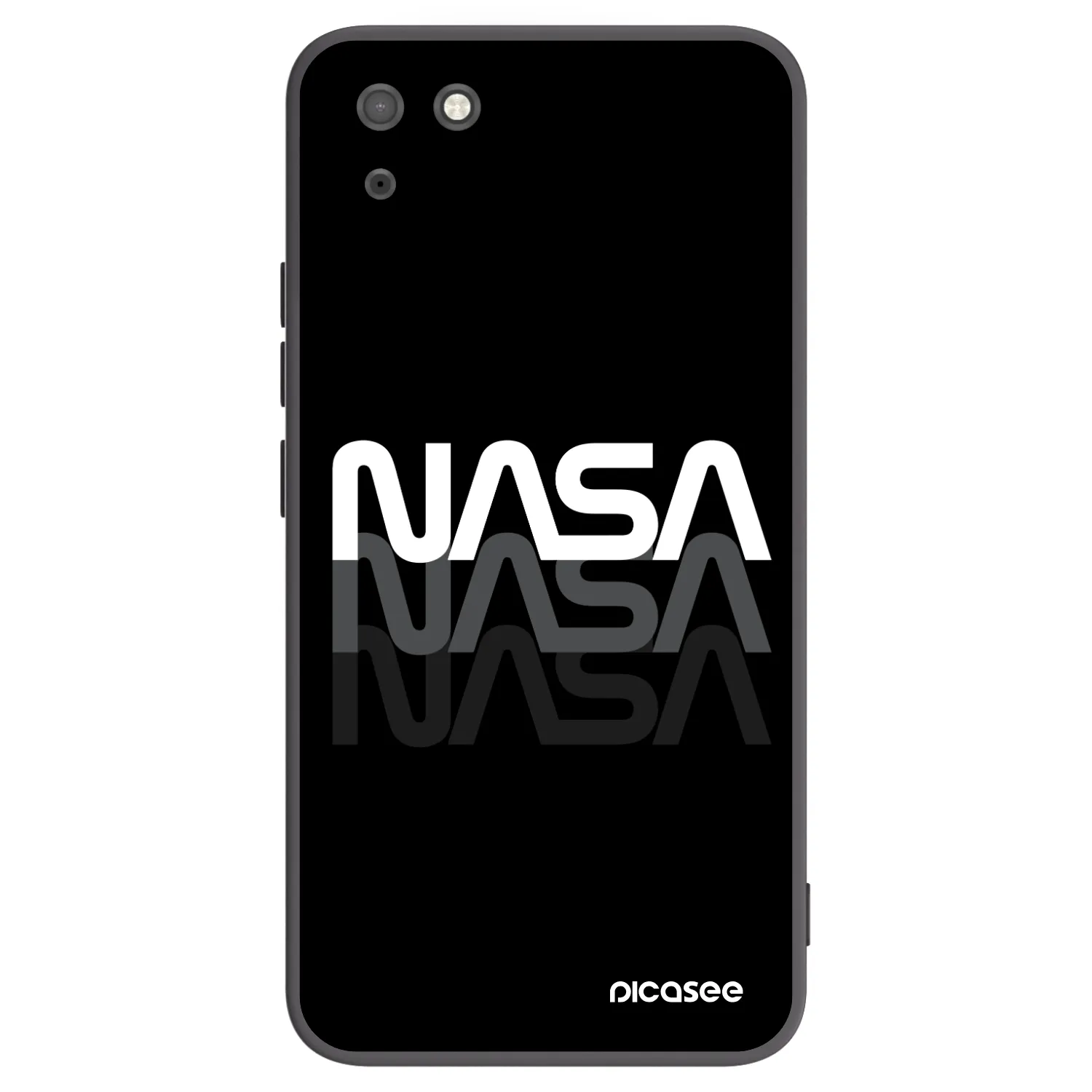 Picasee silikonski črni ovitek za Huawei Y5P - NASA Triple