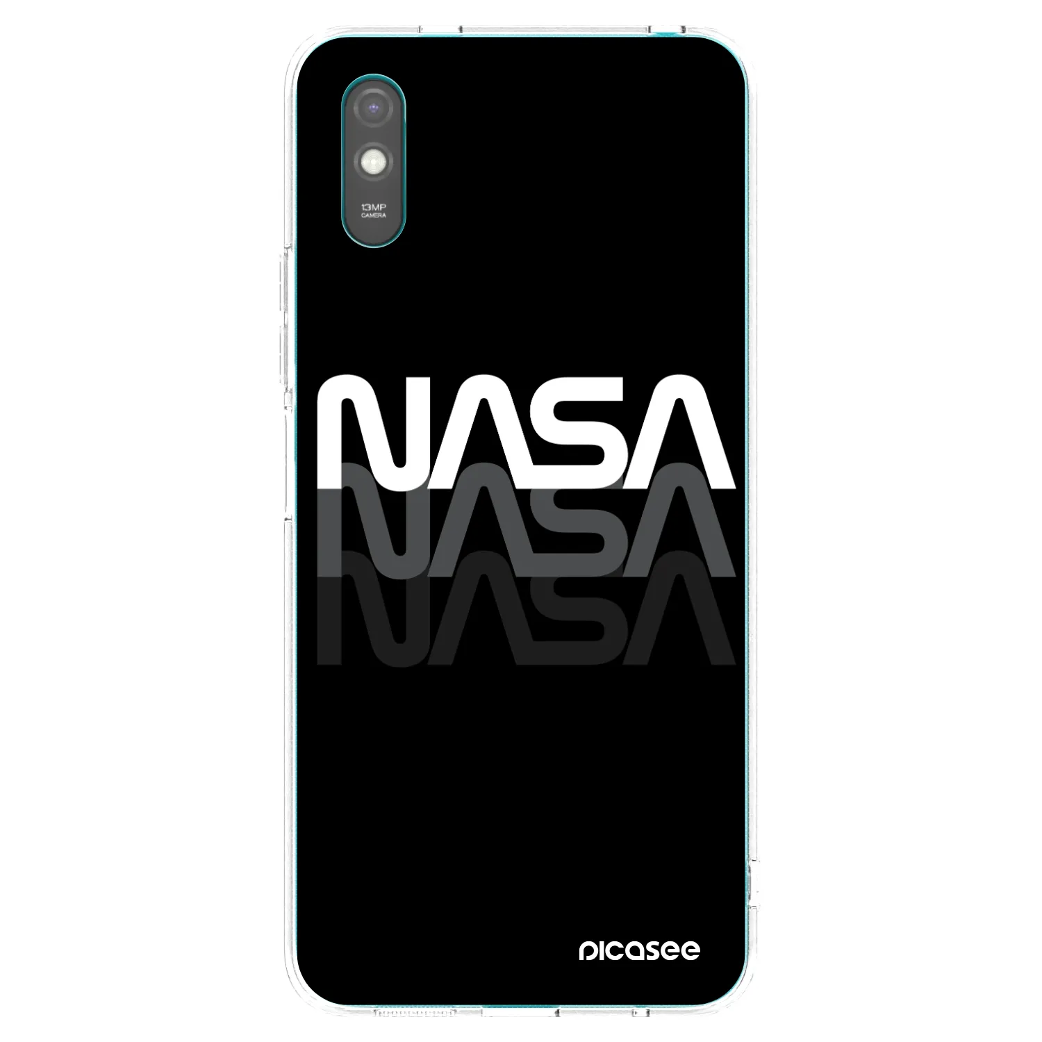 Picasee silikonski prozorni ovitek za Xiaomi Redmi 9A - NASA Triple