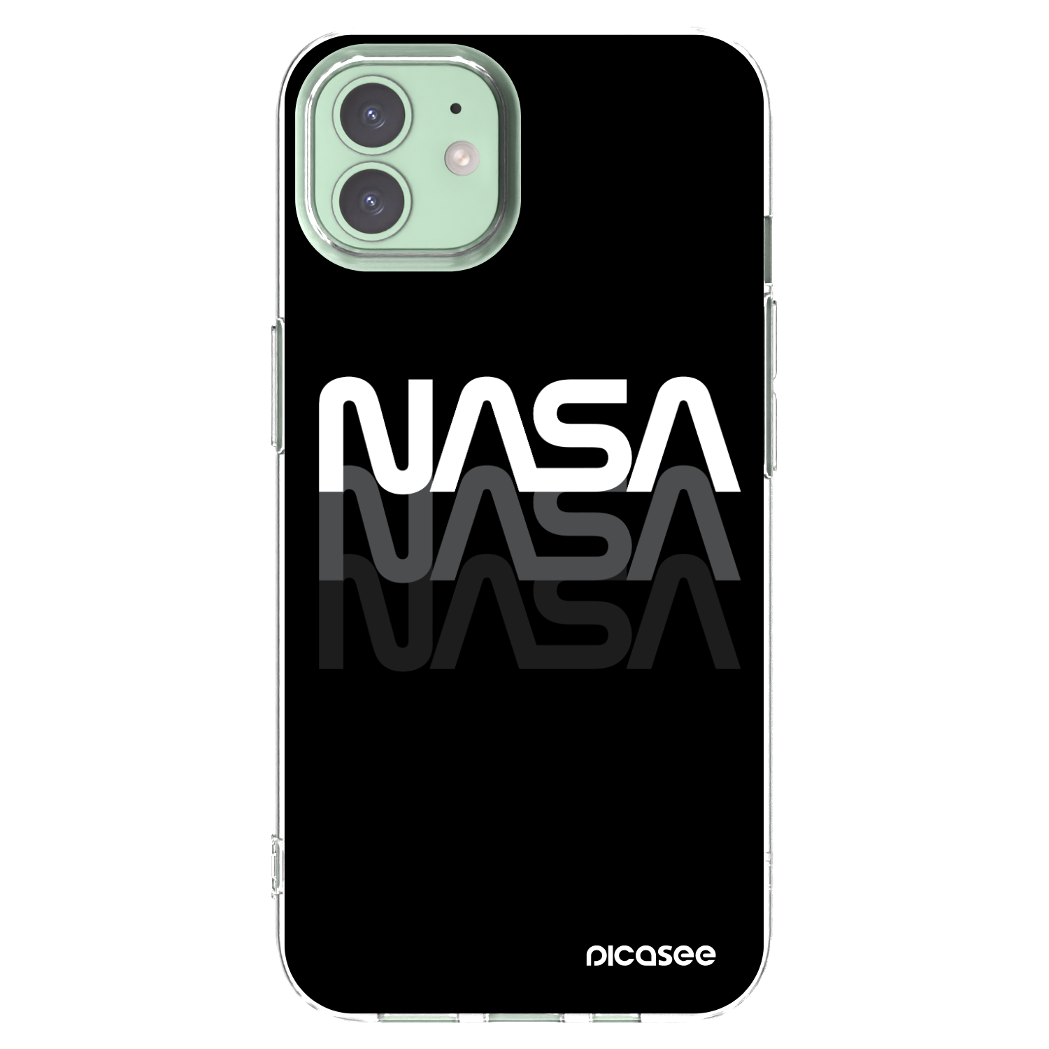 Picasee silikonski prozorni ovitek za Apple iPhone 12 - NASA Triple