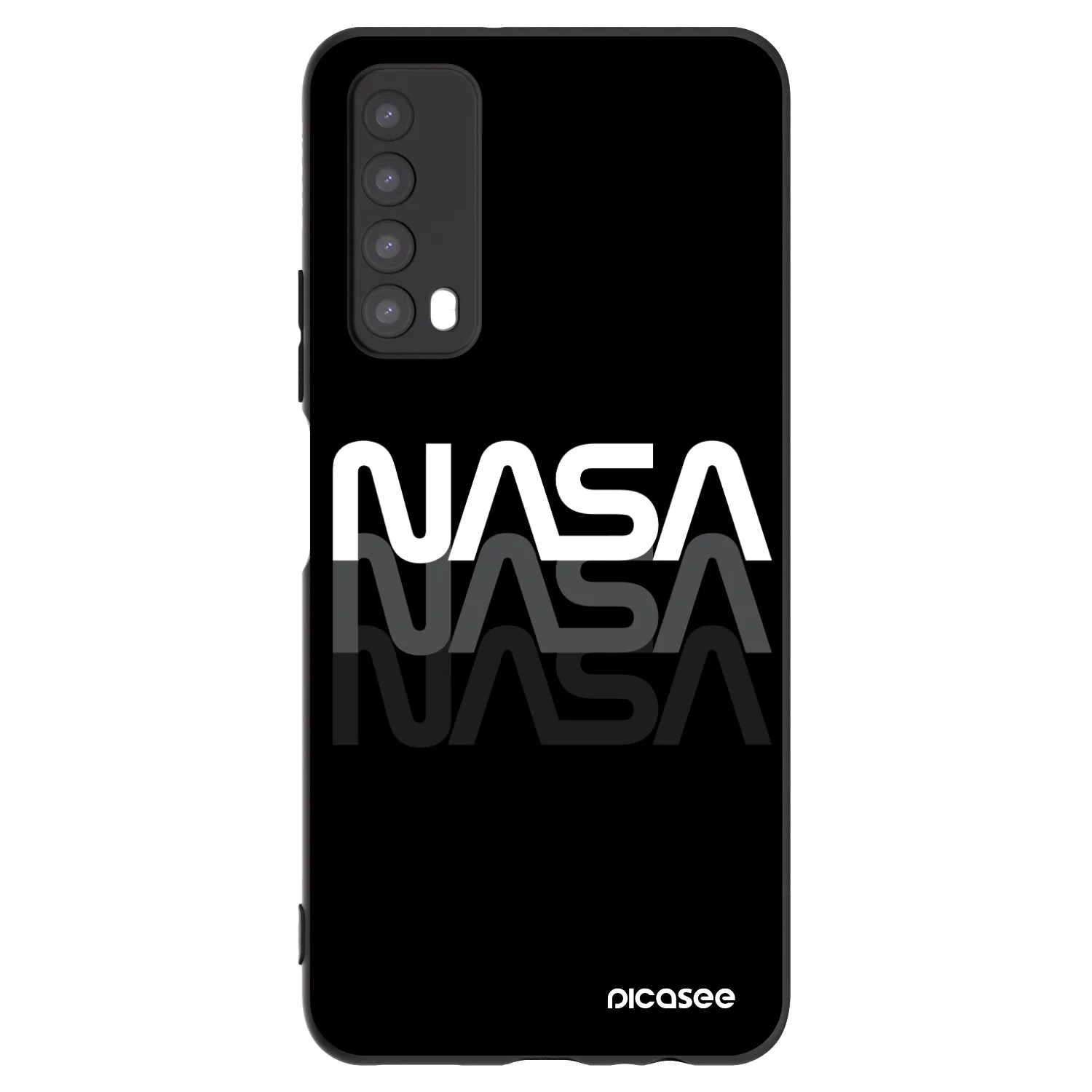 Picasee silikonski črni ovitek za Huawei P Smart 2021 - NASA Triple