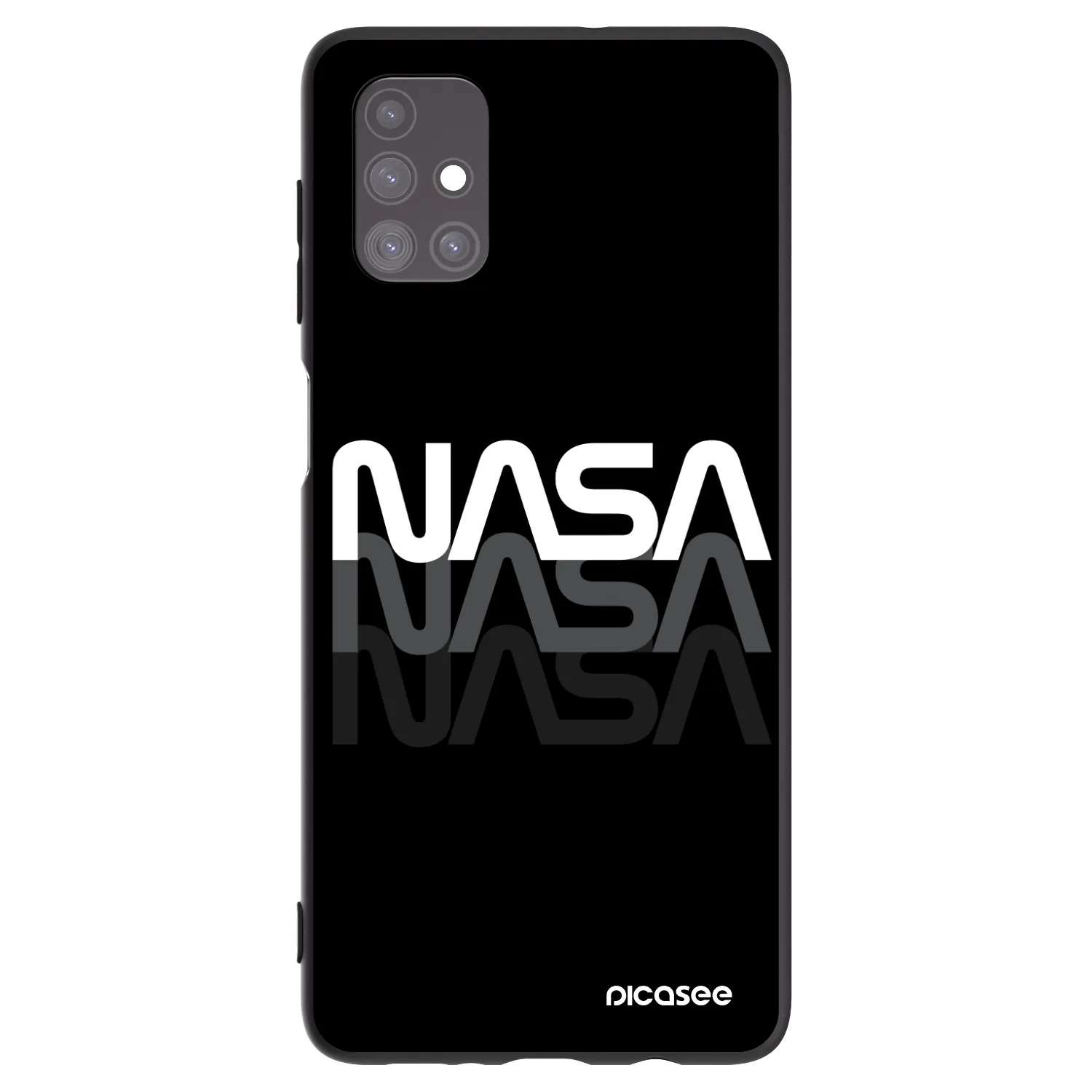 Picasee silikonski črni ovitek za Samsung Galaxy M51 M515F - NASA Triple