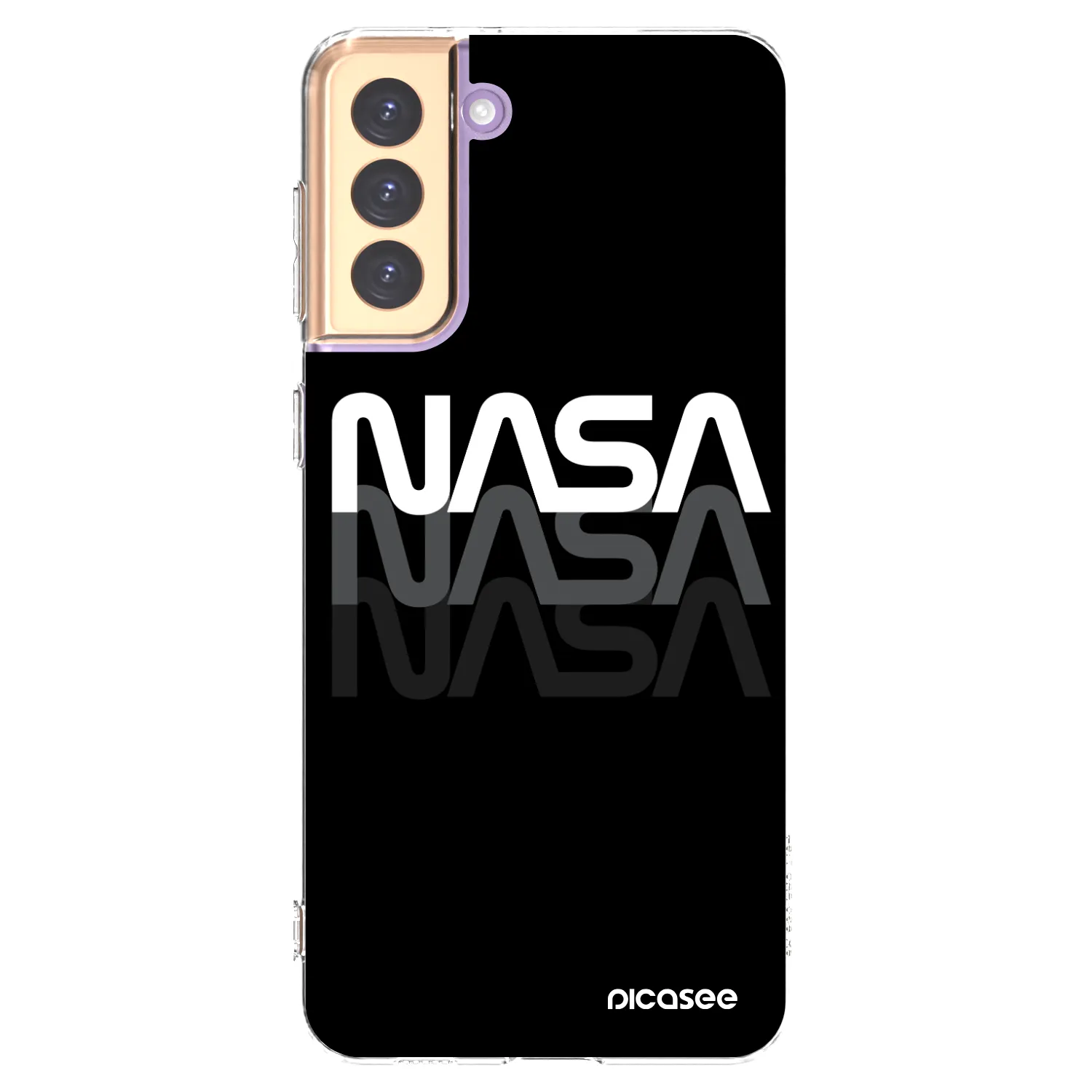 Picasee silikonski prozorni ovitek za Samsung Galaxy S21+ 5G G996F - NASA Triple