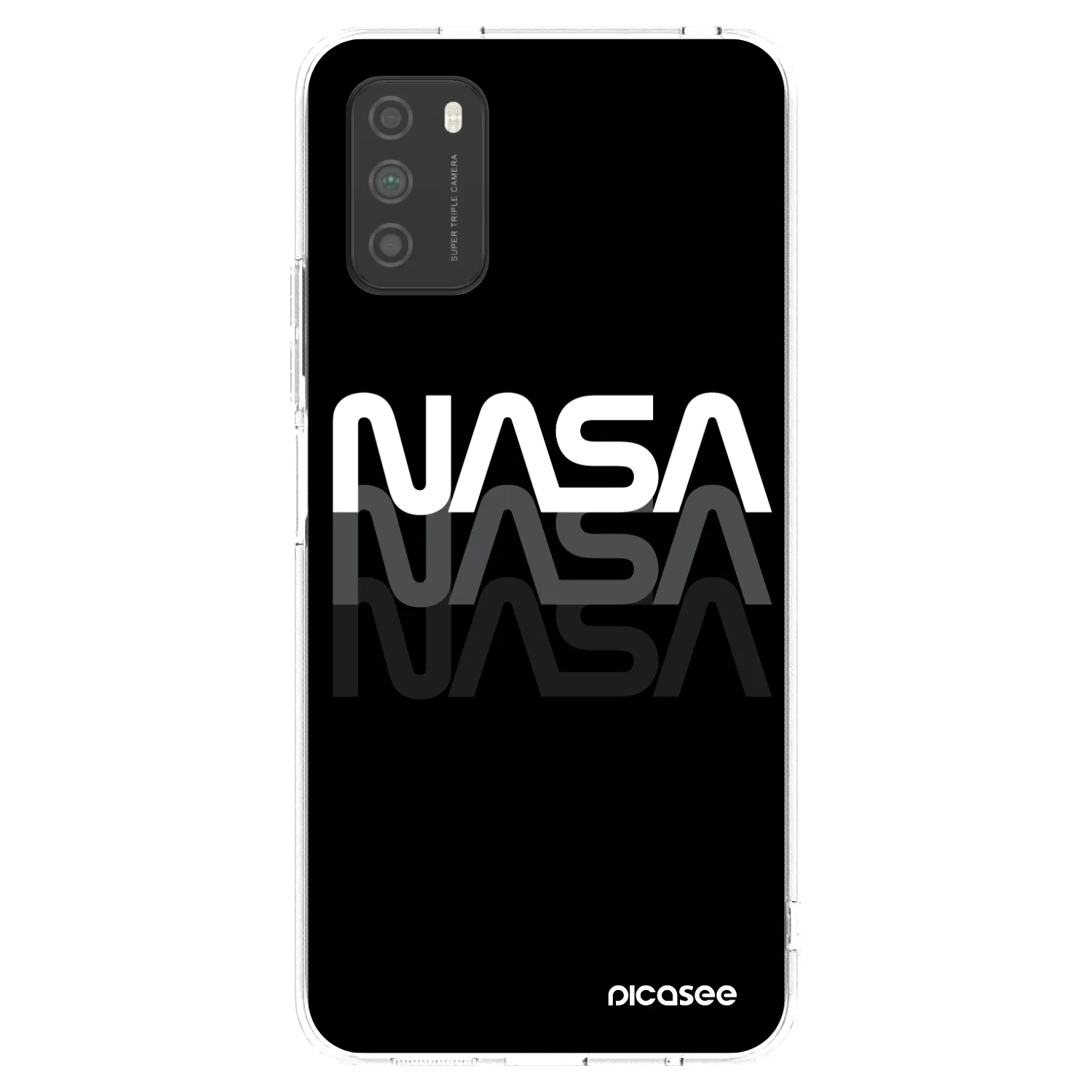 Picasee silikonski prozorni ovitek za Xiaomi Poco M3 - NASA Triple