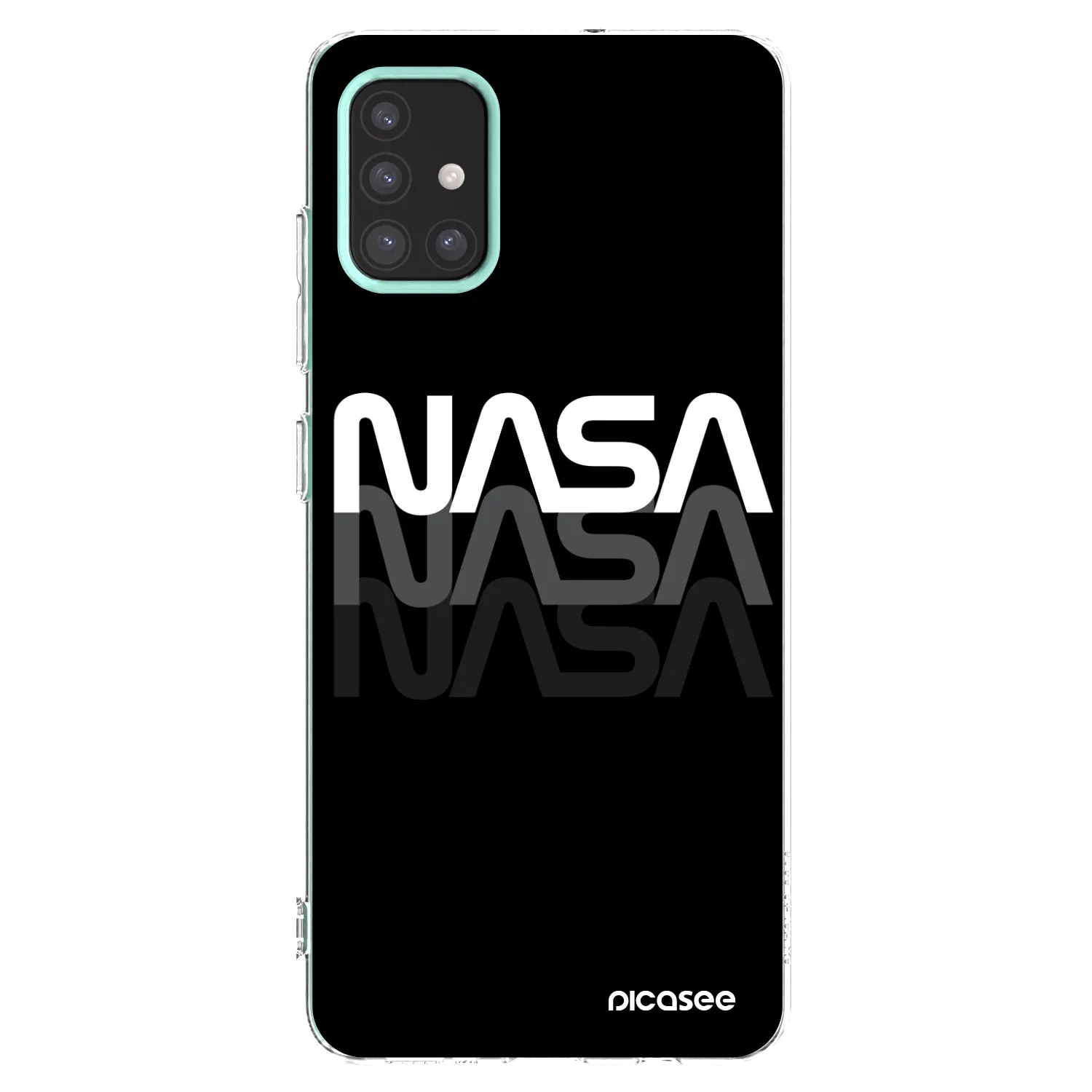 Picasee silikonski prozorni ovitek za Samsung Galaxy M31s - NASA Triple
