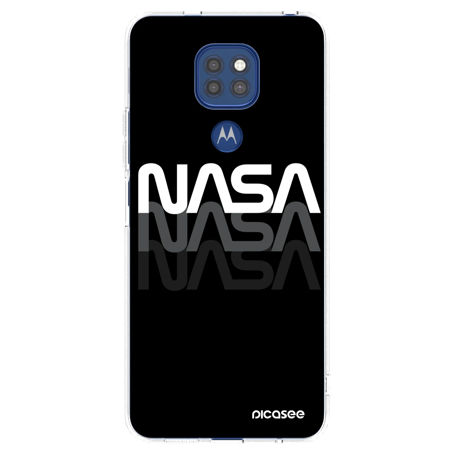 Picasee silikonski prozorni ovitek za Motorola Moto G9 Play - NASA Triple