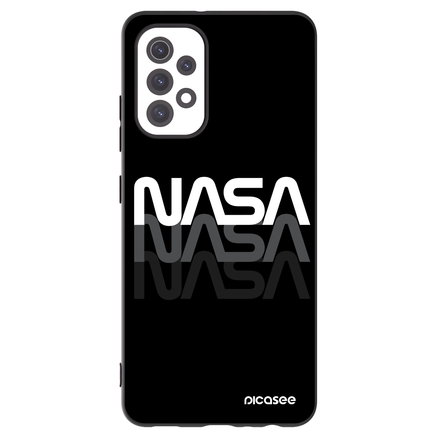 Picasee silikonski črni ovitek za Samsung Galaxy A32 5G A326B - NASA Triple
