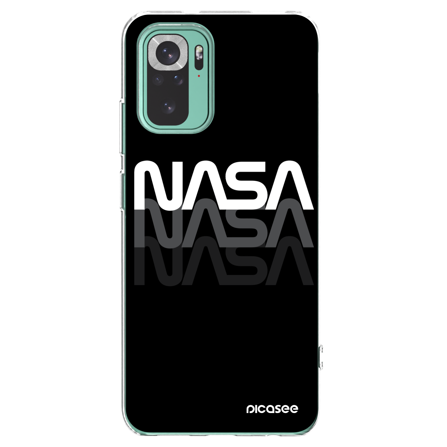 Picasee silikonski prozorni ovitek za Xiaomi Redmi Note 10 Pro - NASA Triple