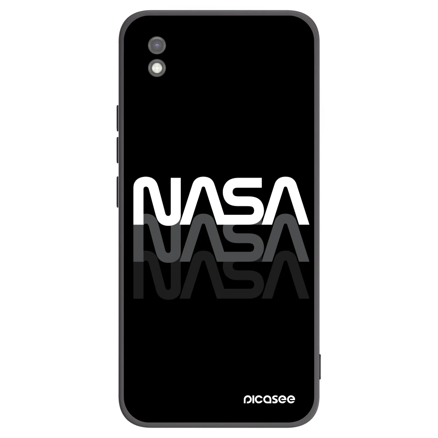 Picasee silikonski črni ovitek za Xiaomi Redmi 9AT - NASA Triple