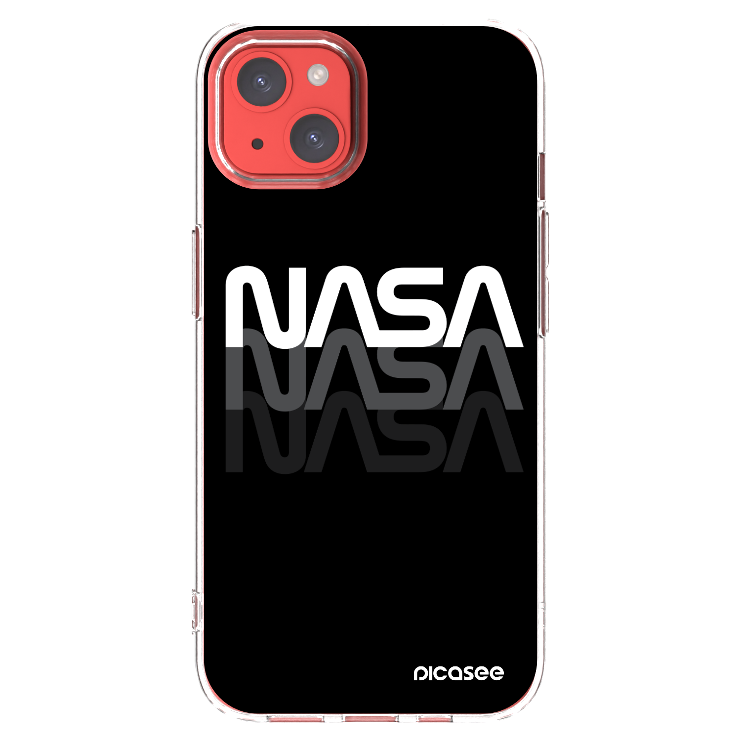 Picasee silikonski prozorni ovitek za Apple iPhone 13 - NASA Triple