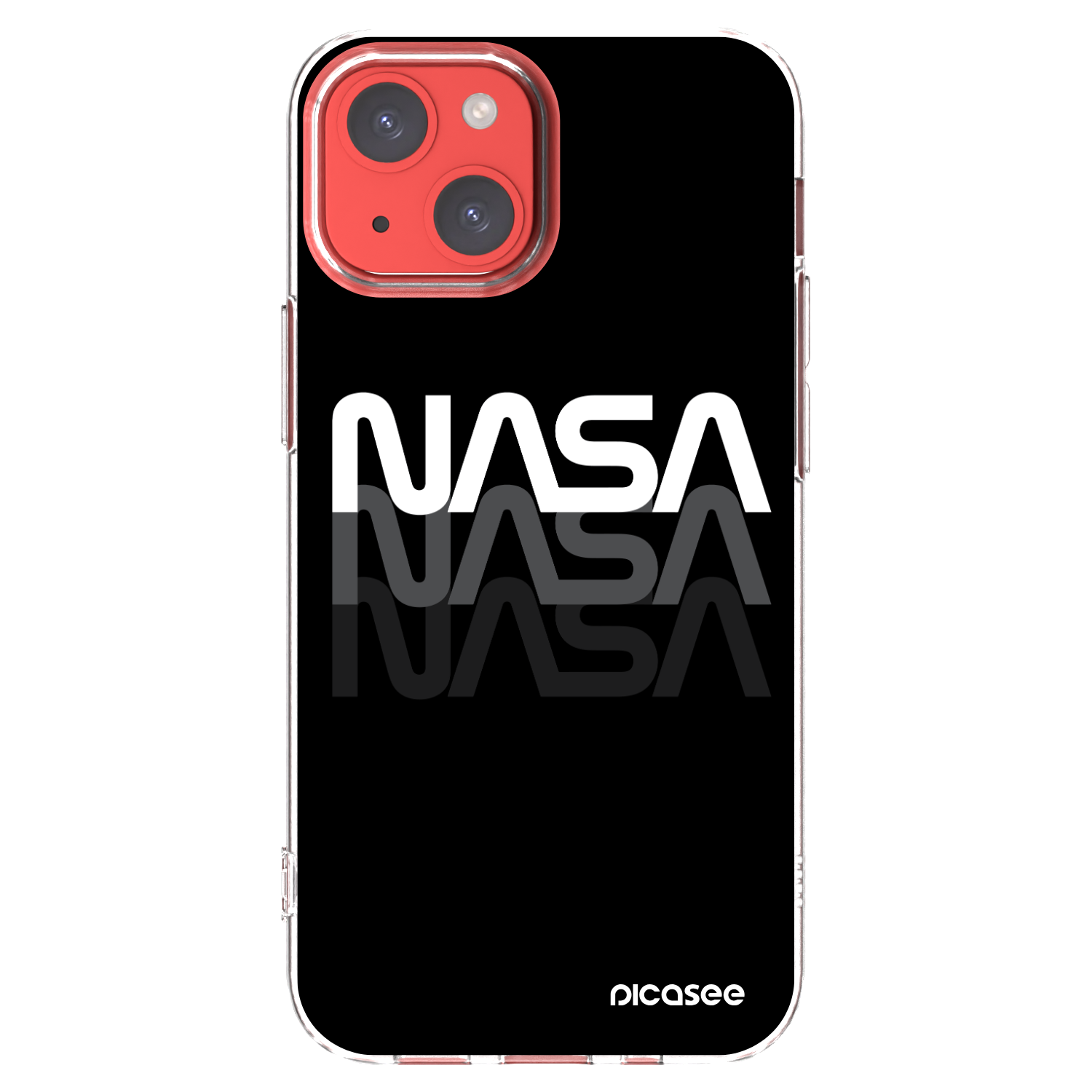 Picasee silikonski prozorni ovitek za Apple iPhone 13 mini - NASA Triple
