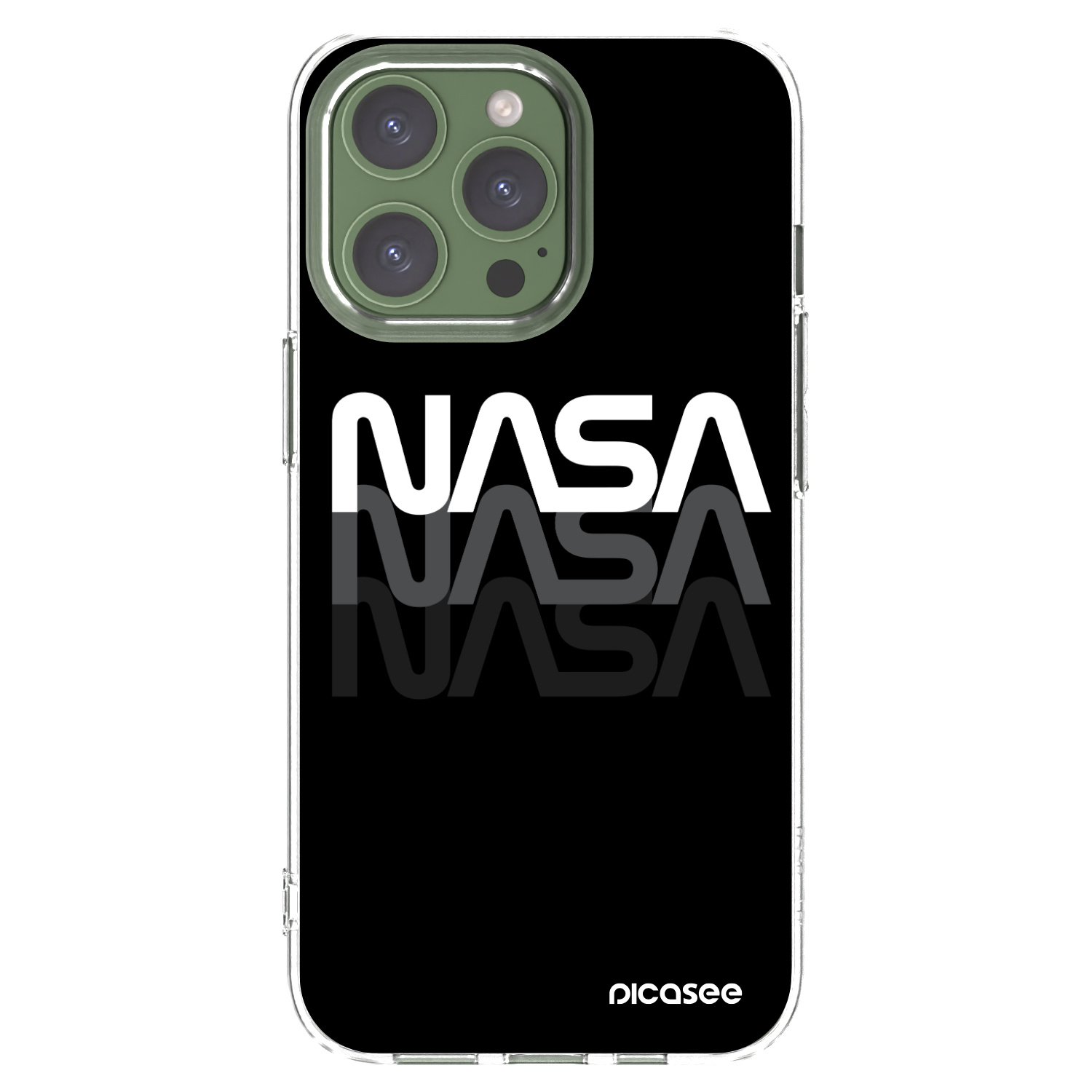 Picasee silikonski prozorni ovitek za Apple iPhone 13 Pro - NASA Triple