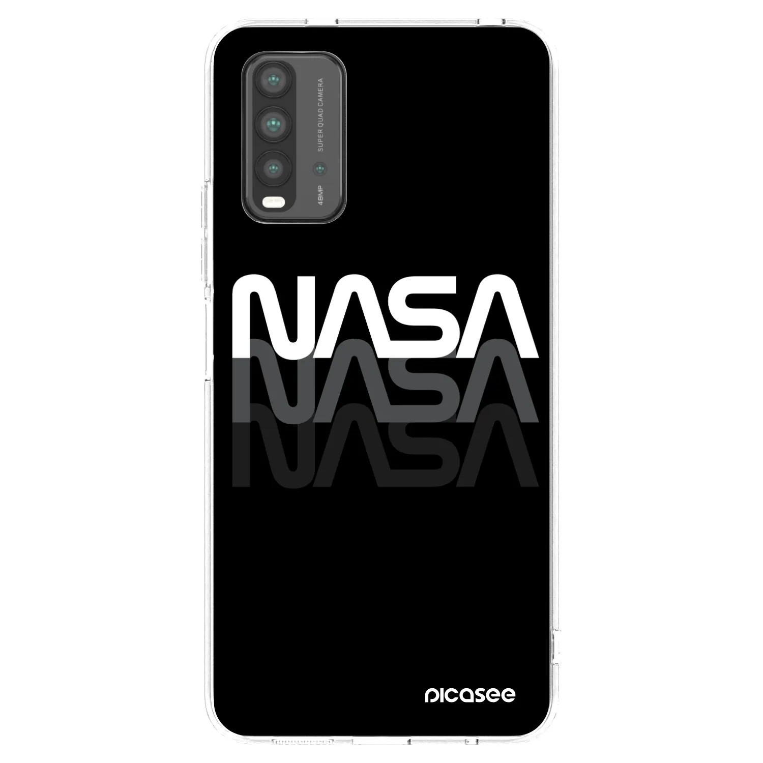Picasee silikonski prozorni ovitek za Xiaomi Redmi 9T - NASA Triple