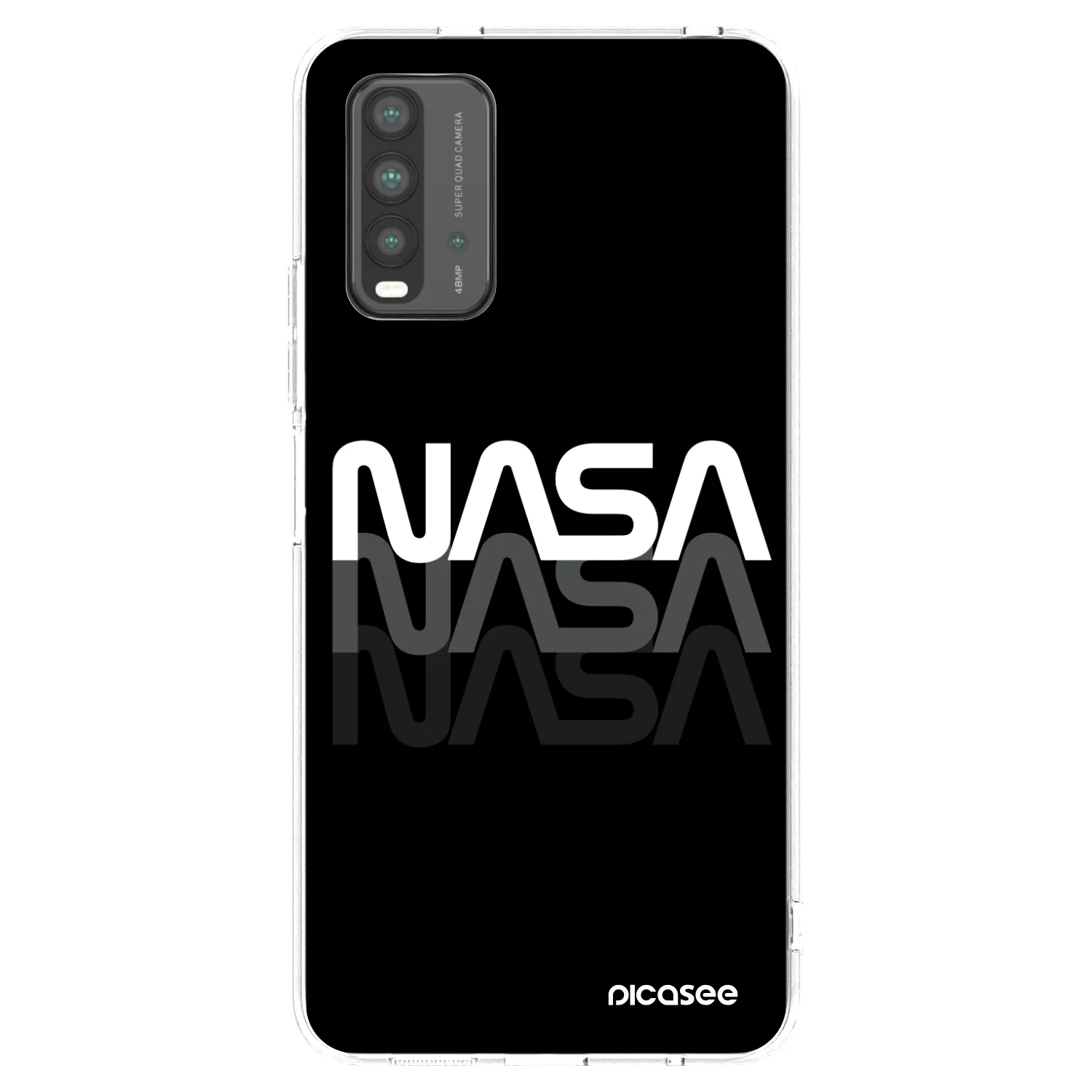 Picasee silikonski črni ovitek za Xiaomi Redmi 9T - NASA Triple