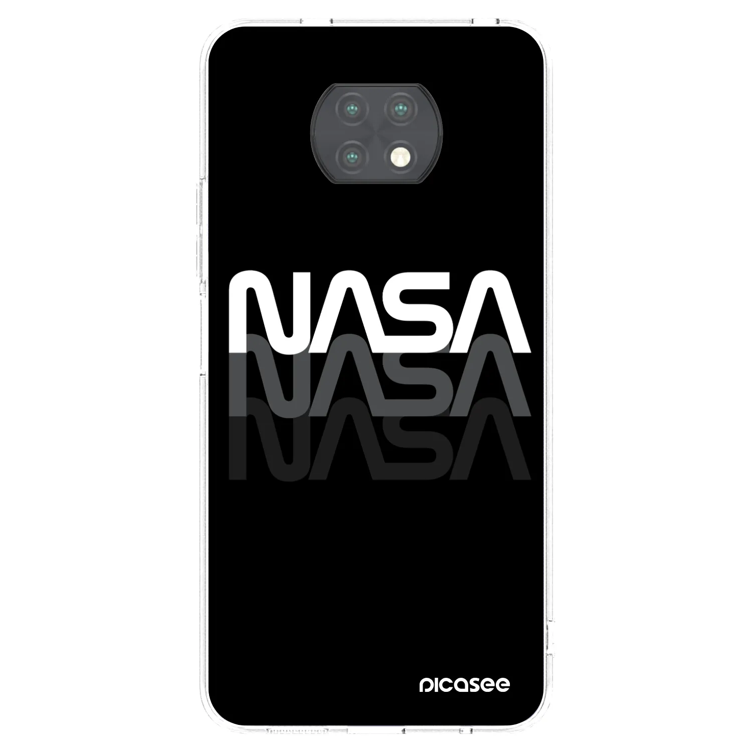 Picasee silikonski prozorni ovitek za Xiaomi Redmi Note 9T - NASA Triple