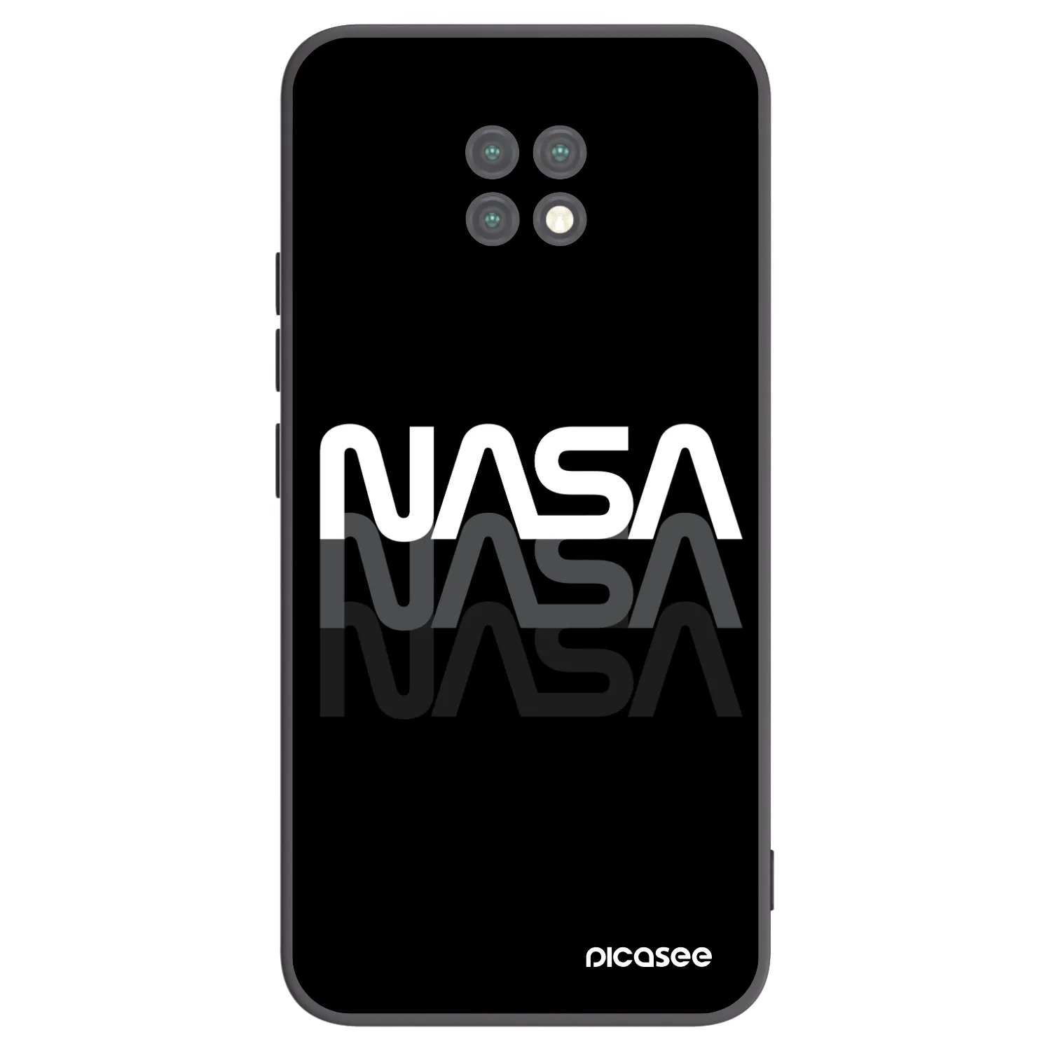 Picasee silikonski črni ovitek za Xiaomi Redmi Note 9T - NASA Triple