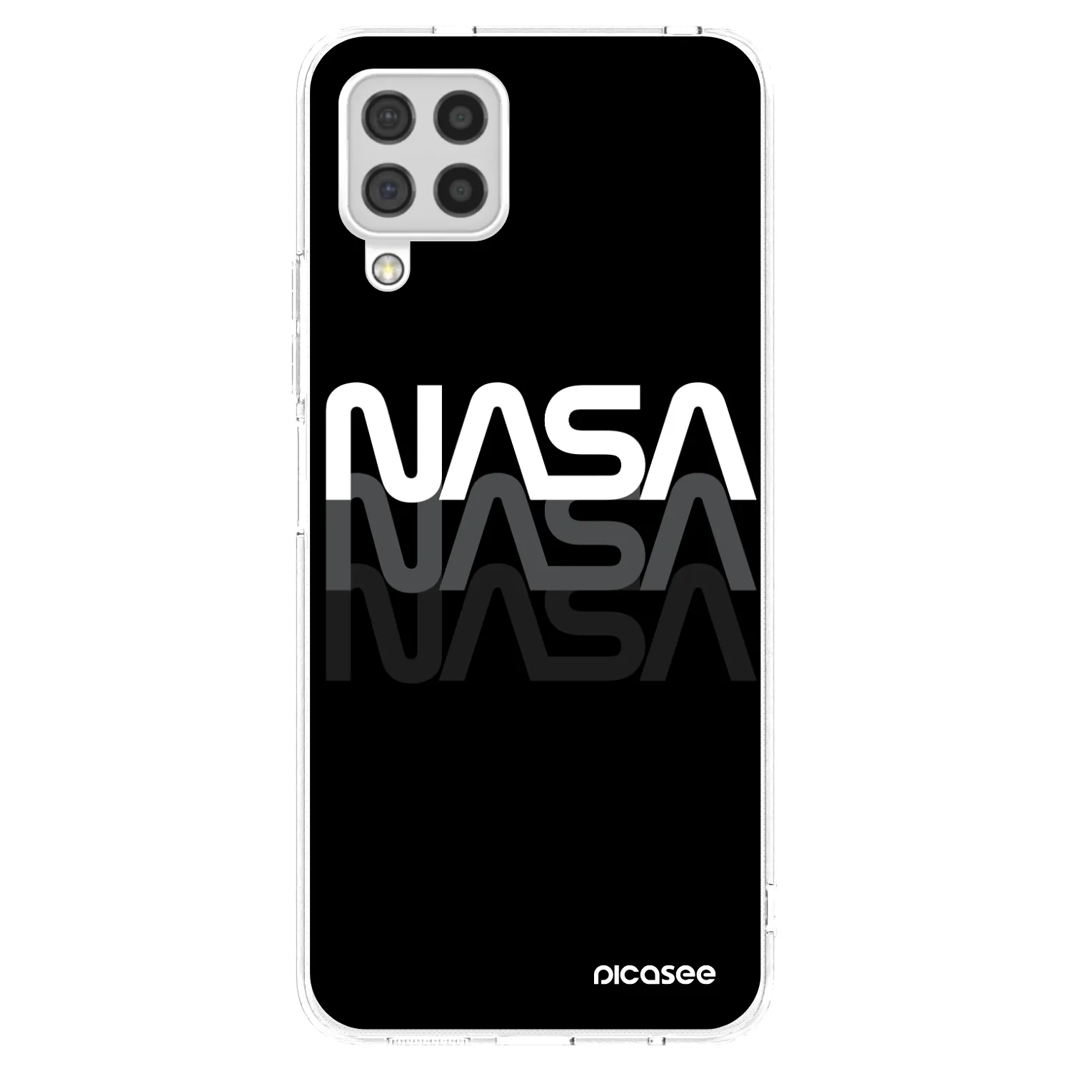 Picasee silikonski prozorni ovitek za Samsung Galaxy A22 A225F 4G - NASA Triple