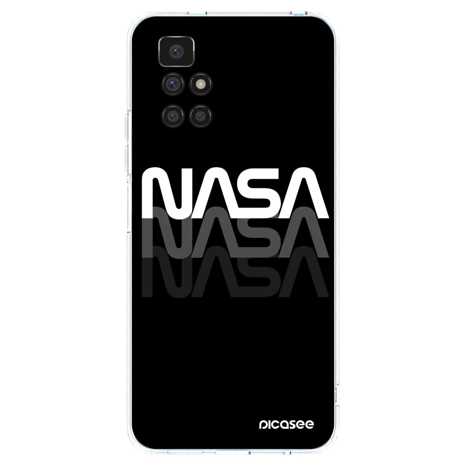 Picasee silikonski prozorni ovitek za Xiaomi Redmi 10 - NASA Triple