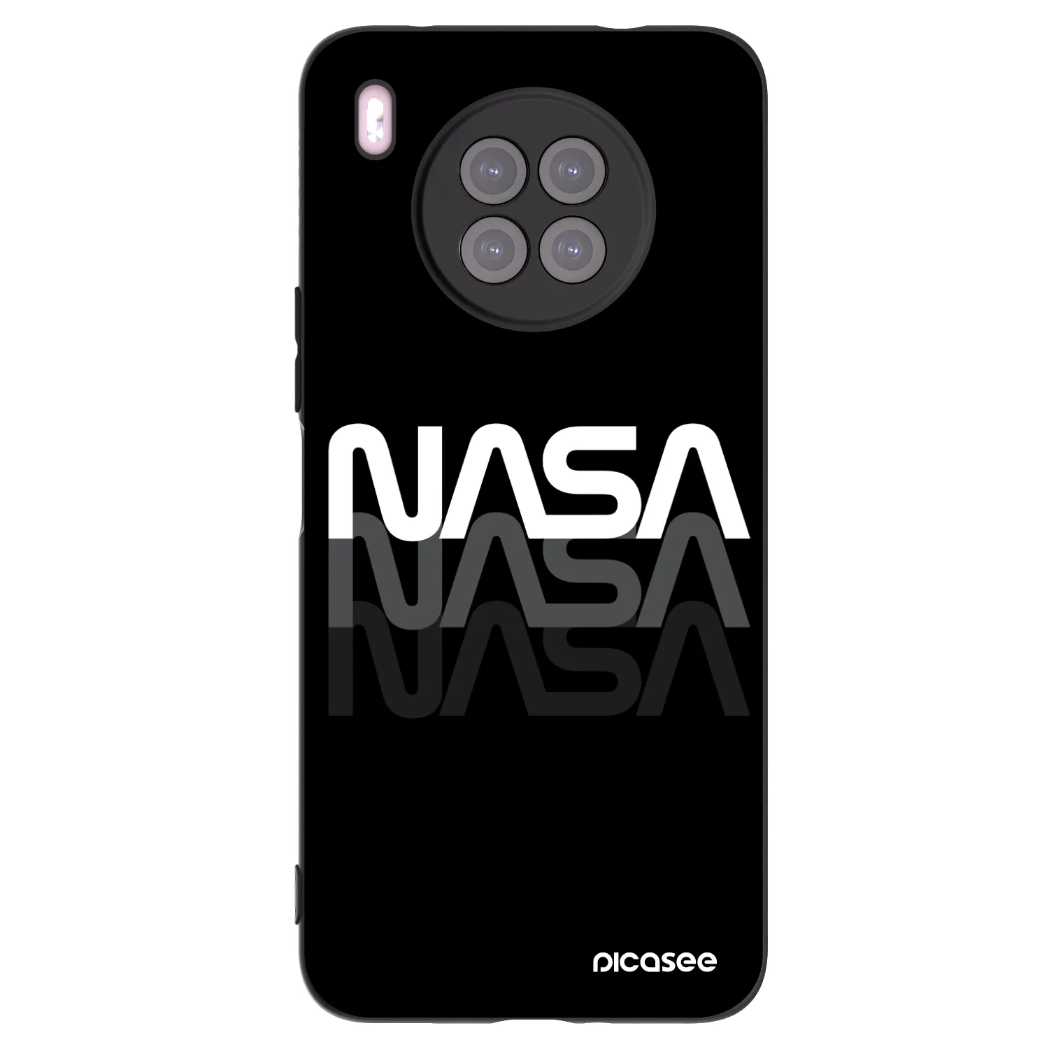 Picasee silikonski črni ovitek za Huawei Nova 8i - NASA Triple