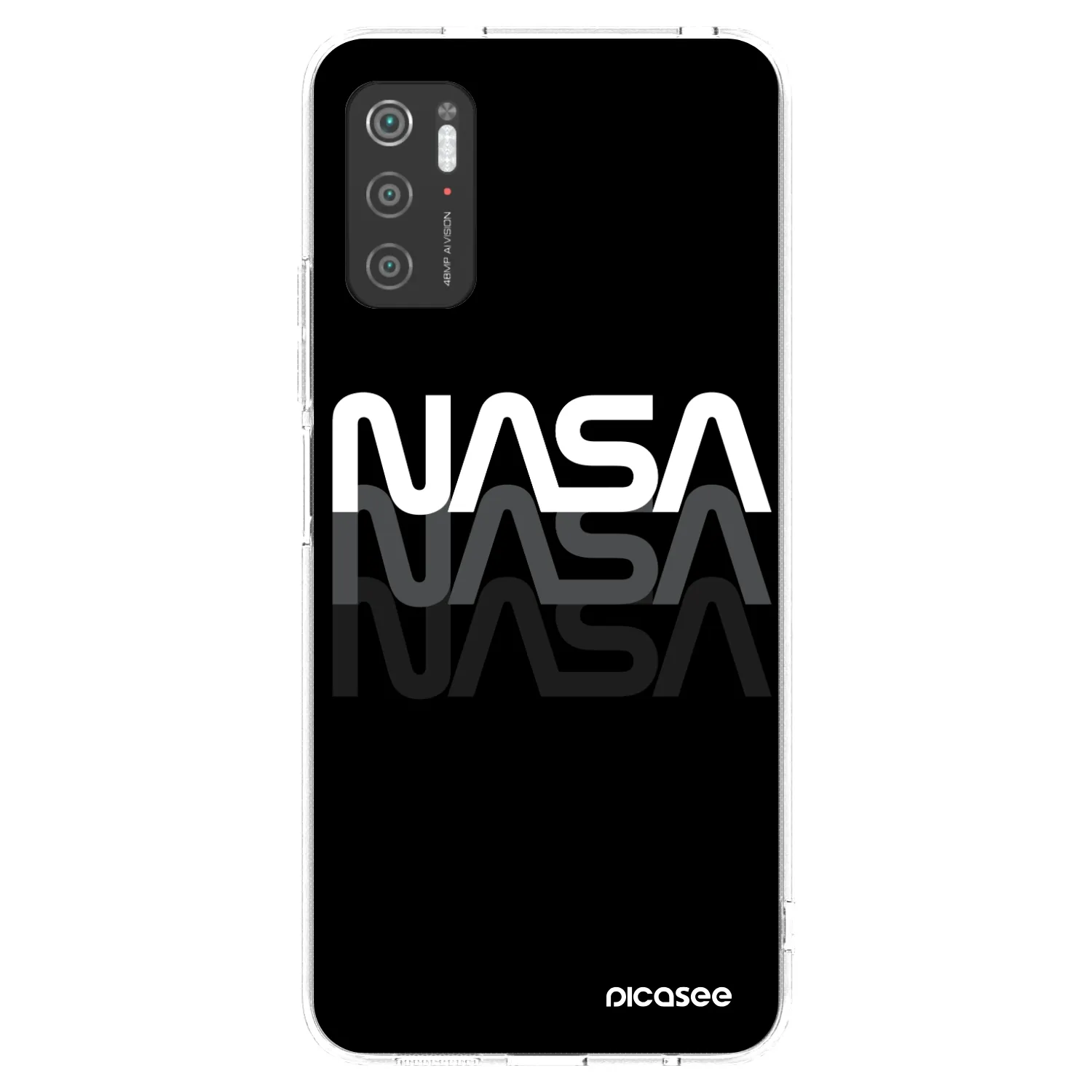 Picasee silikonski prozorni ovitek za Xiaomi Poco M3 Pro 5G - NASA Triple