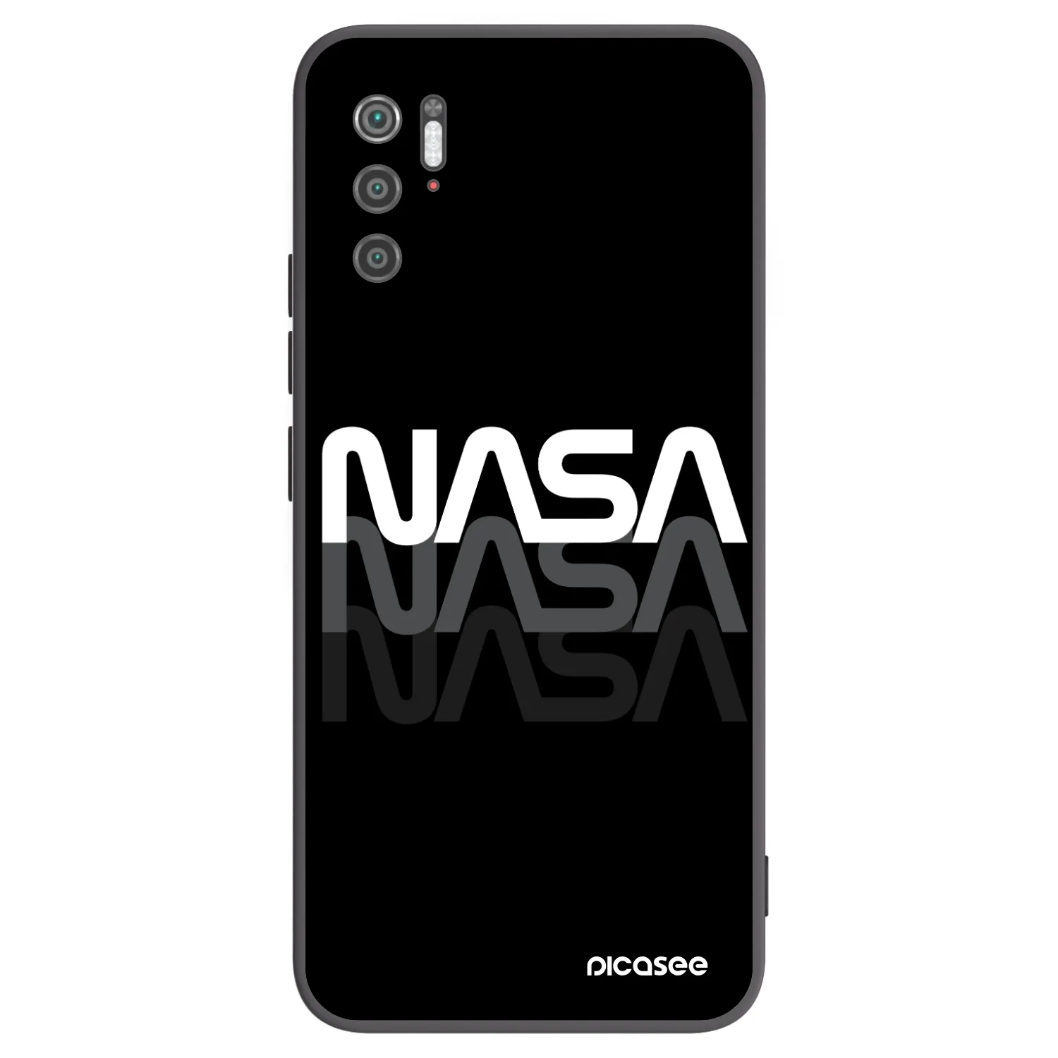 Picasee silikonski črni ovitek za Xiaomi Poco M3 Pro 5G - NASA Triple