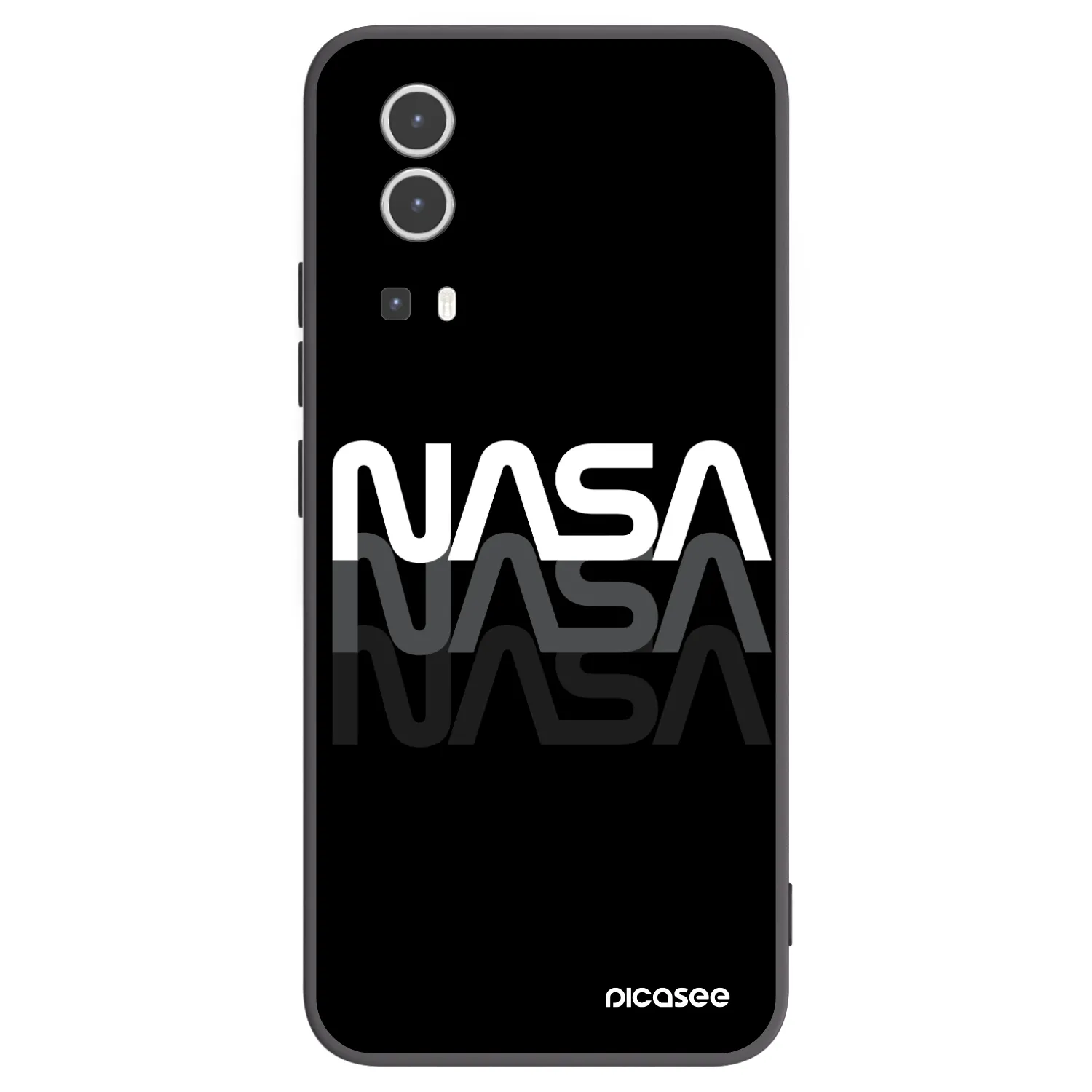 Picasee silikonski črni ovitek za Vivo Y72 5G - NASA Triple