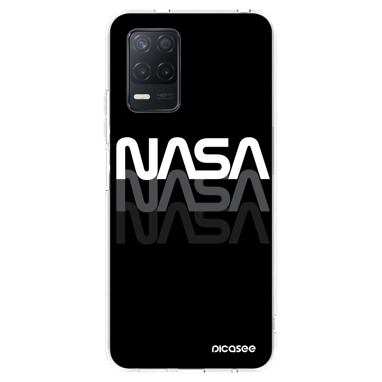 Picasee silikonski prozorni ovitek za Realme 8 5G - NASA Triple