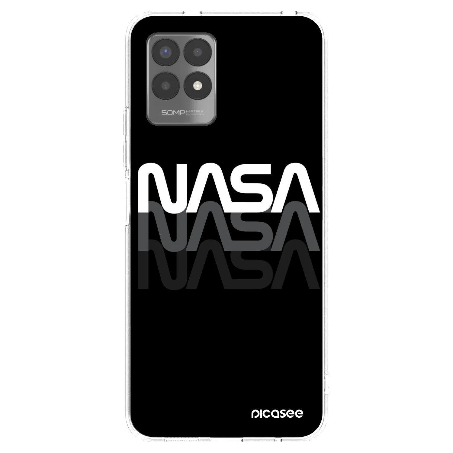 Picasee silikonski prozorni ovitek za Realme 8i - NASA Triple