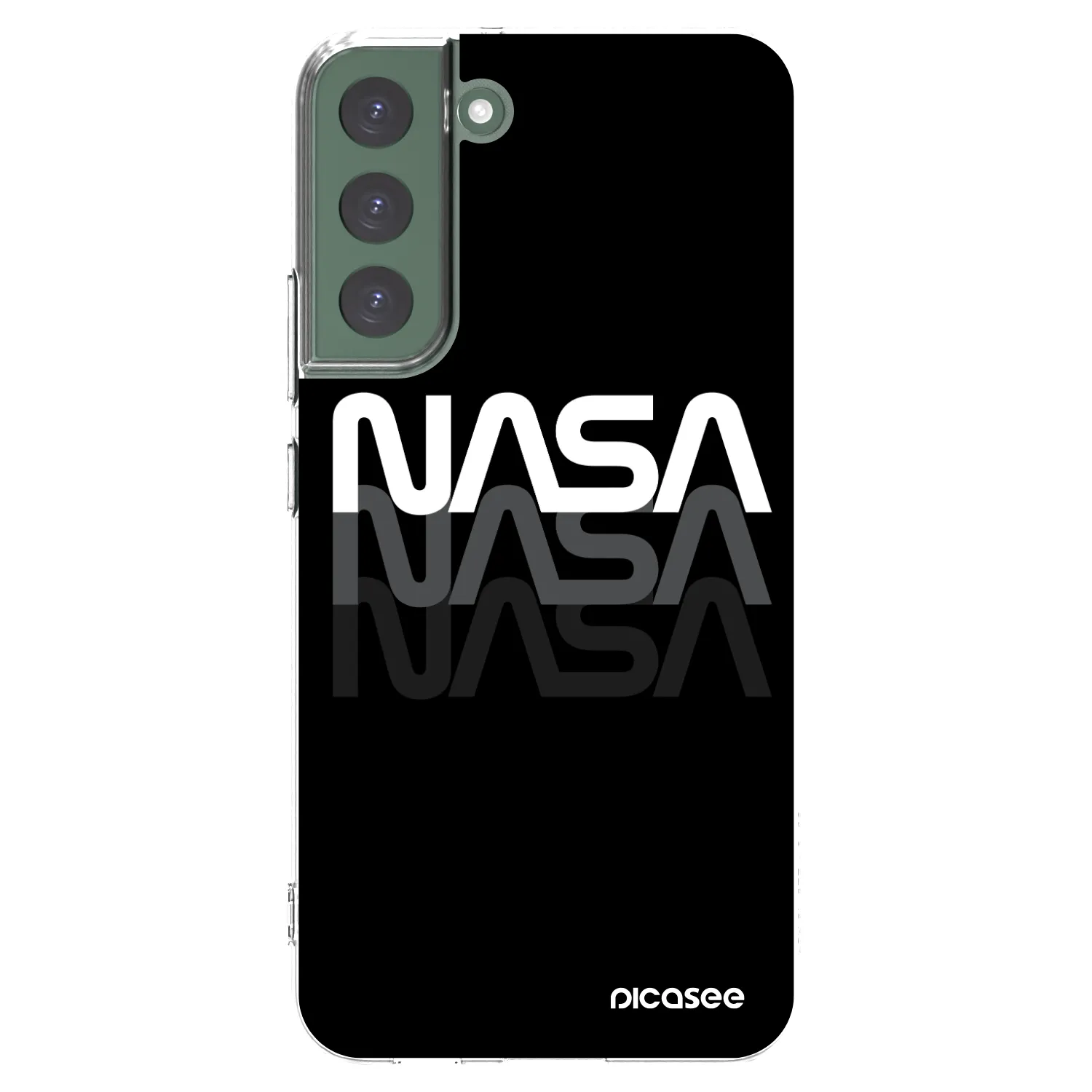 Picasee silikonski prozorni ovitek za Samsung Galaxy S22+ 5G - NASA Triple