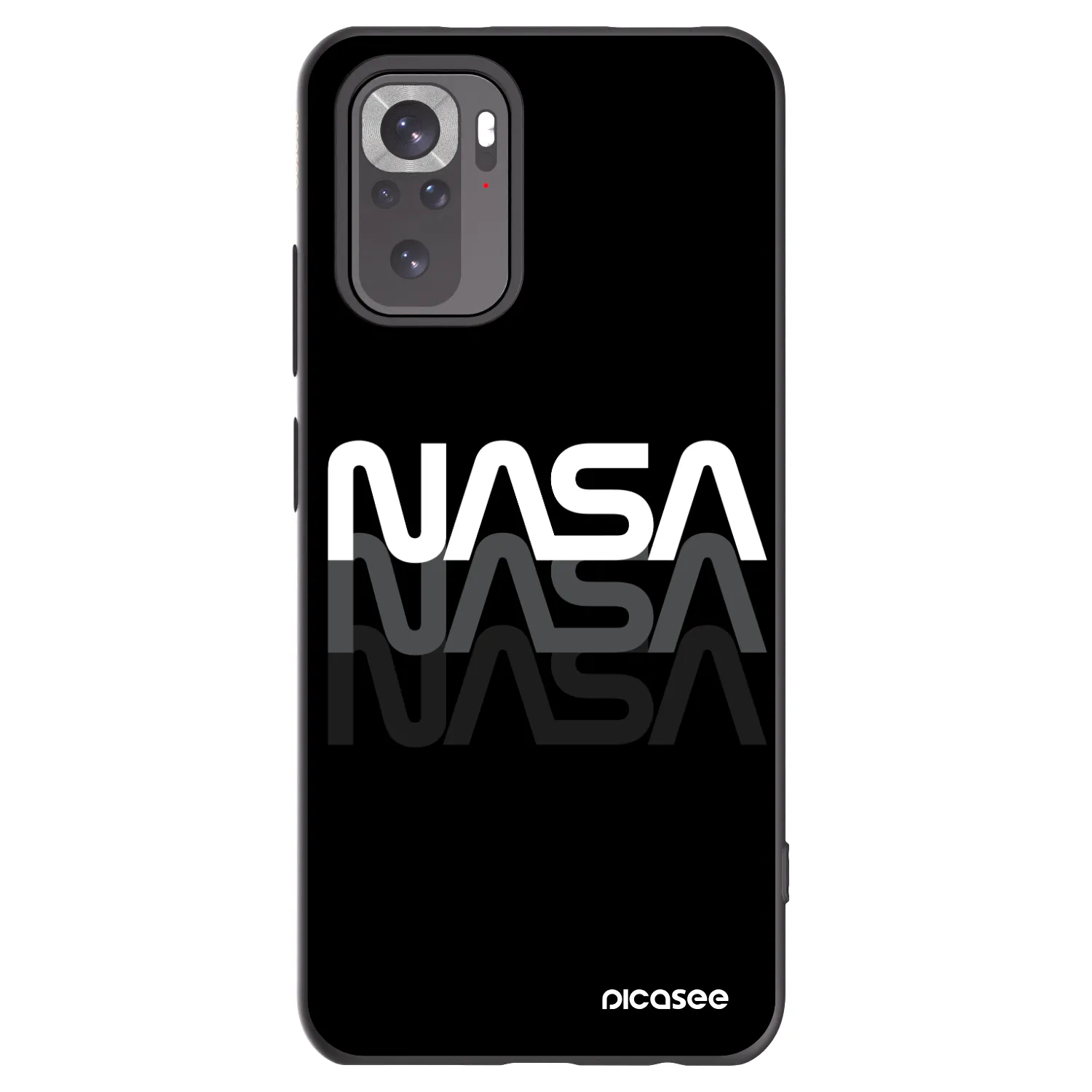 Picasee silikonski črni ovitek za Xiaomi Redmi Note 11S 4G - NASA Triple