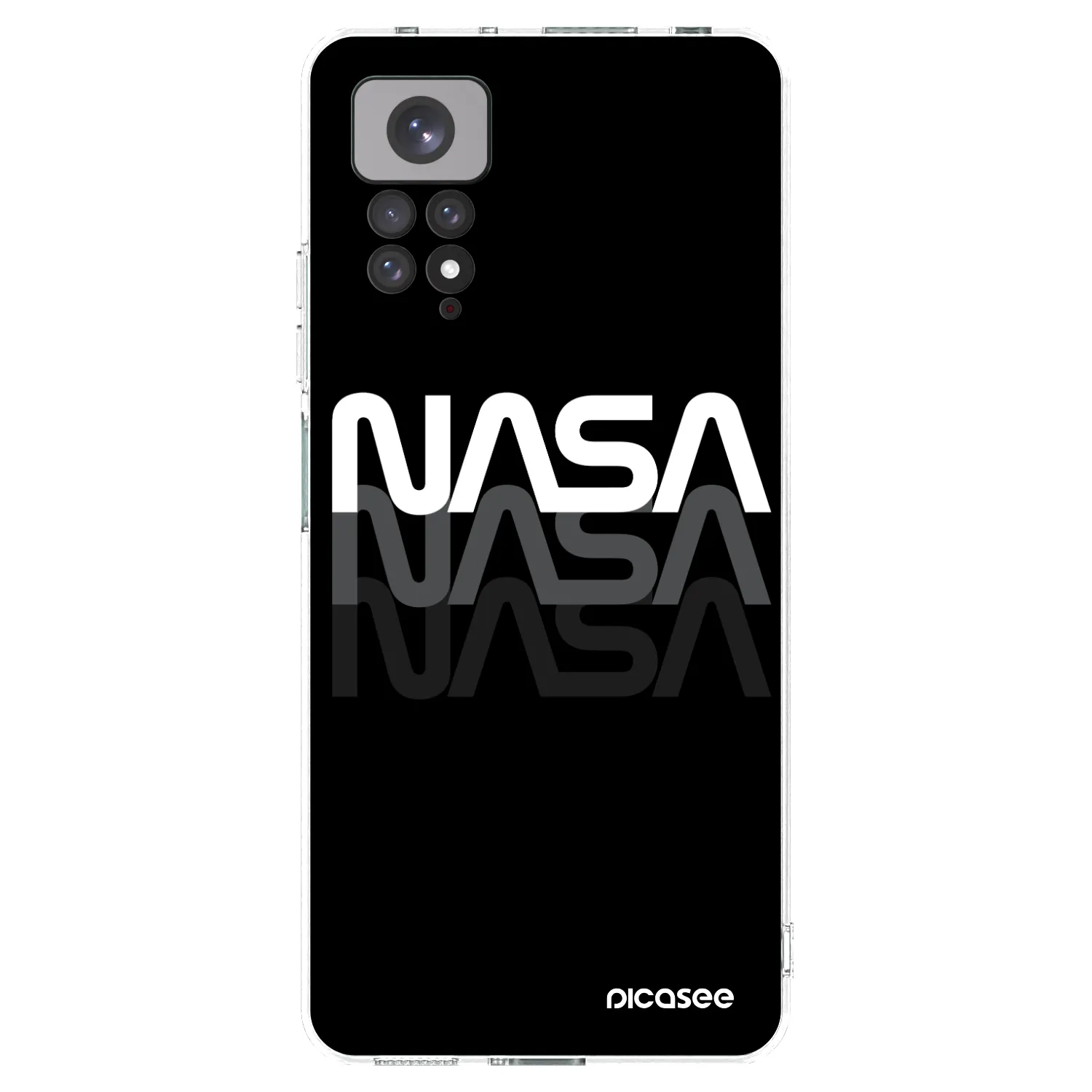 Picasee silikonski prozorni ovitek za Xiaomi Redmi Note 11S 4G - NASA Triple