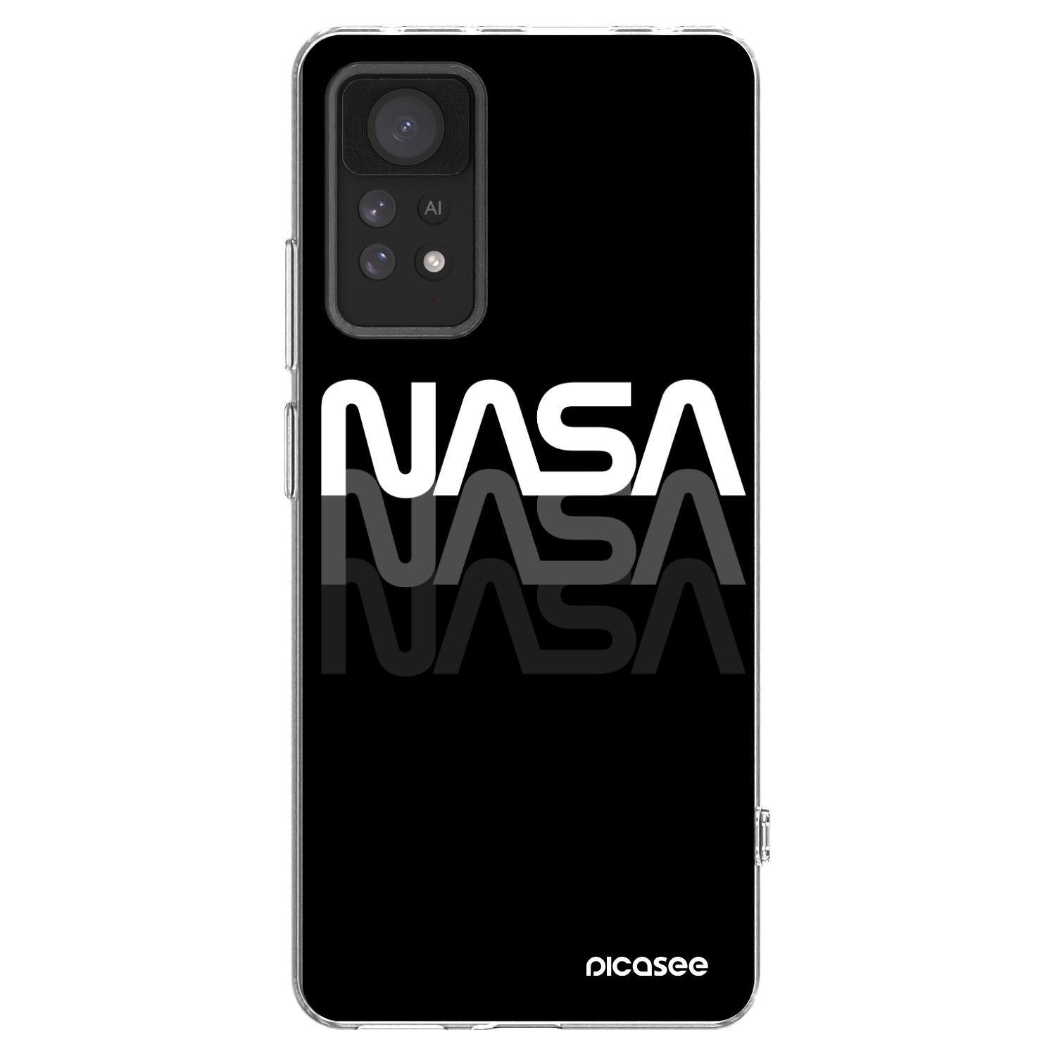 Picasee silikonski prozorni ovitek za Xiaomi Redmi Note 11 Pro 5G - NASA Triple