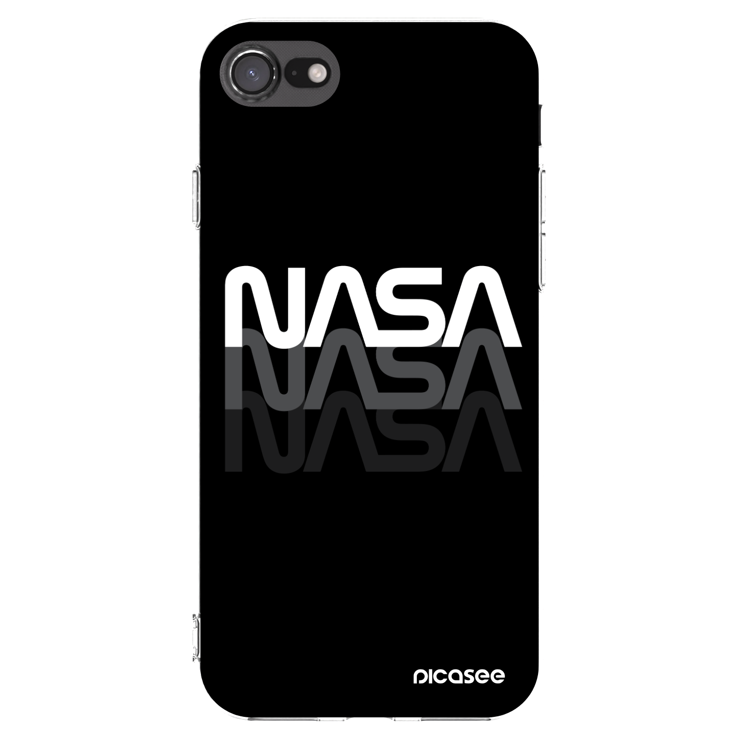 Picasee silikonski prozorni ovitek za Apple iPhone SE 2022 - NASA Triple