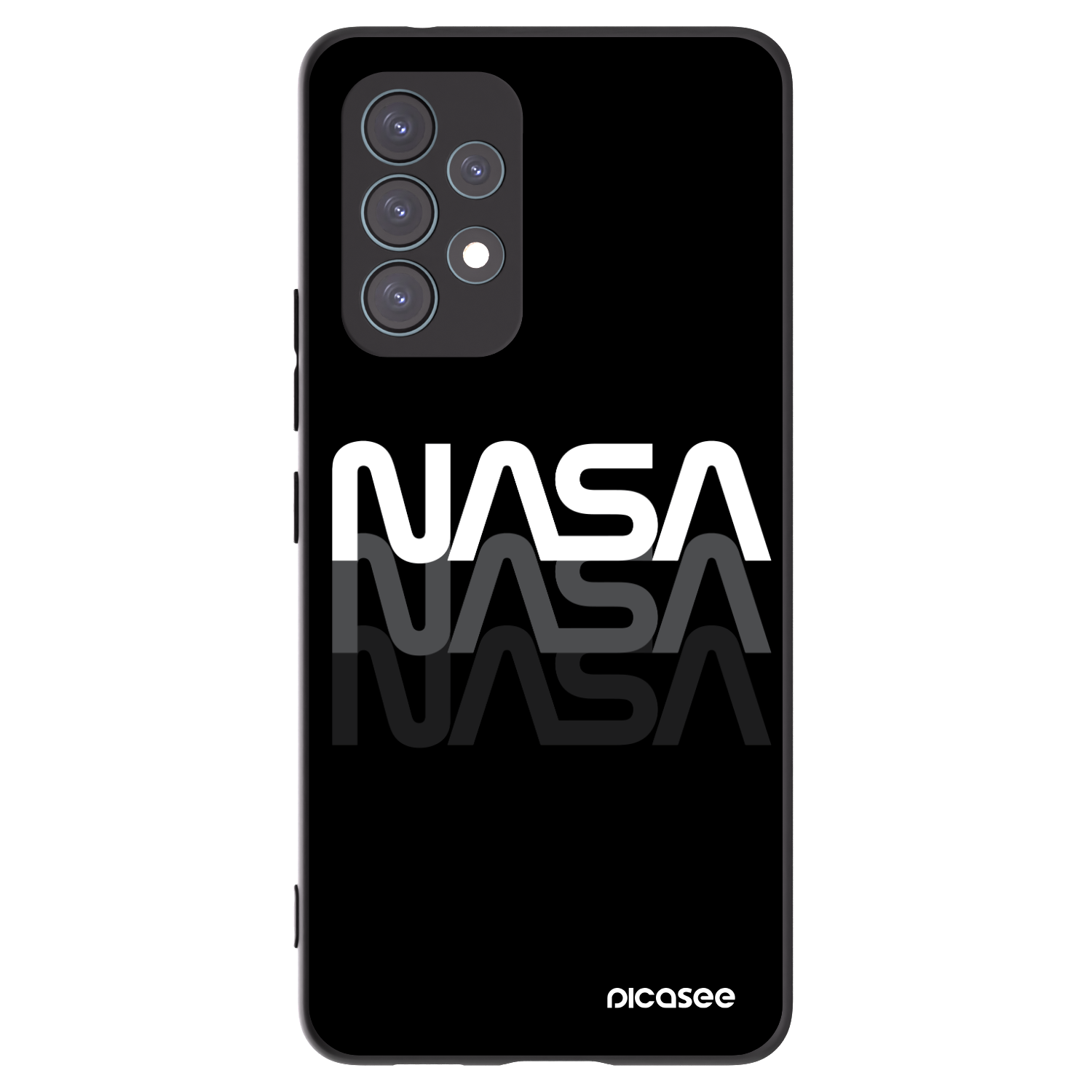 Picasee silikonski črni ovitek za Samsung Galaxy A53 5G A536 - NASA Triple