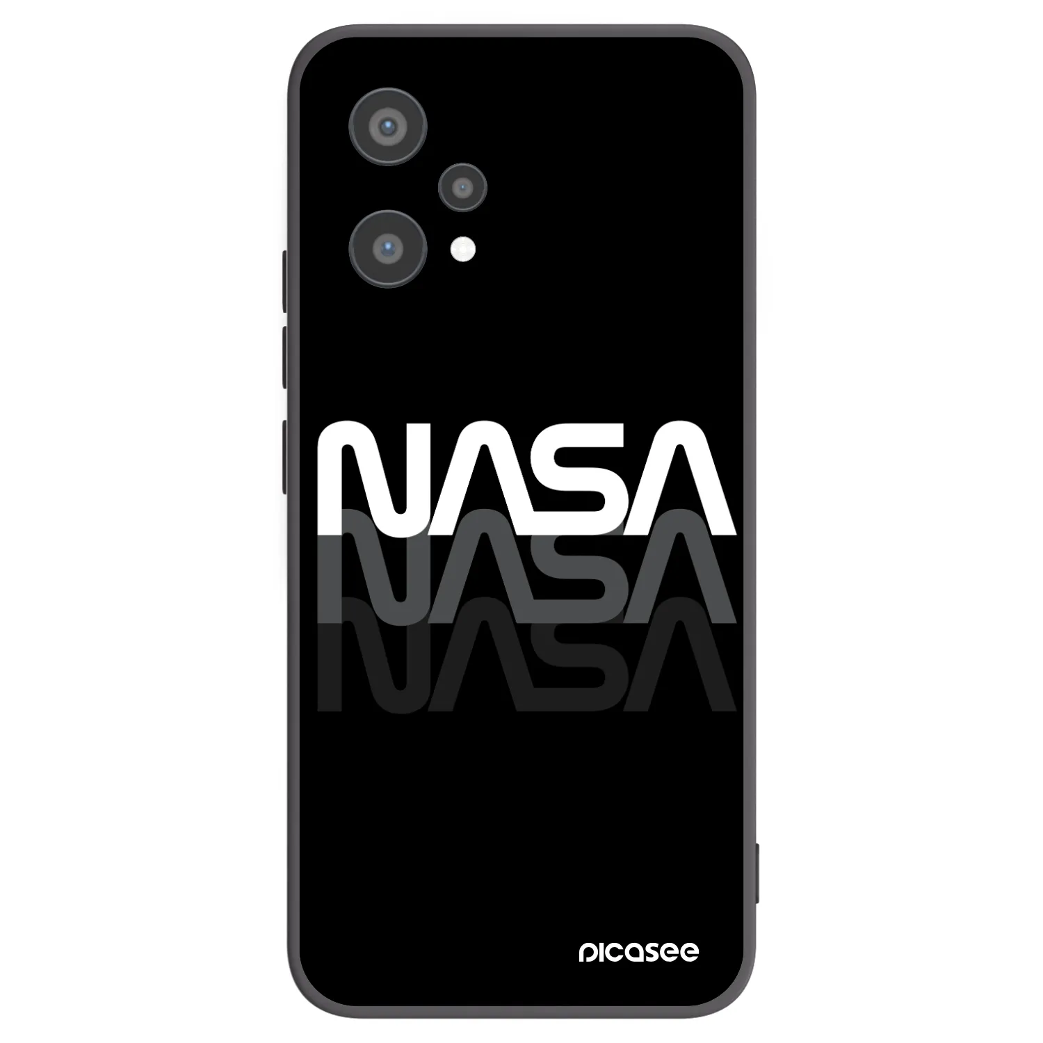 Picasee silikonski črni ovitek za Realme 9 Pro 5G - NASA Triple