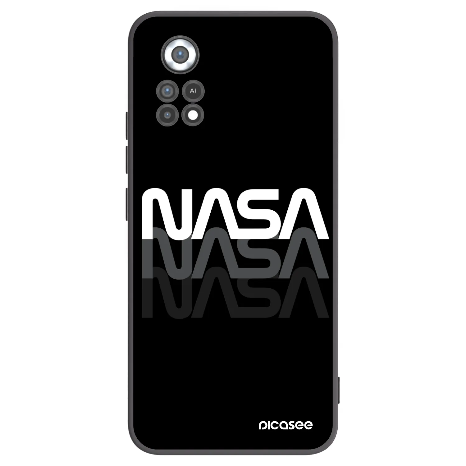 Picasee silikonski črni ovitek za Xiaomi Poco X4 Pro 5G - NASA Triple
