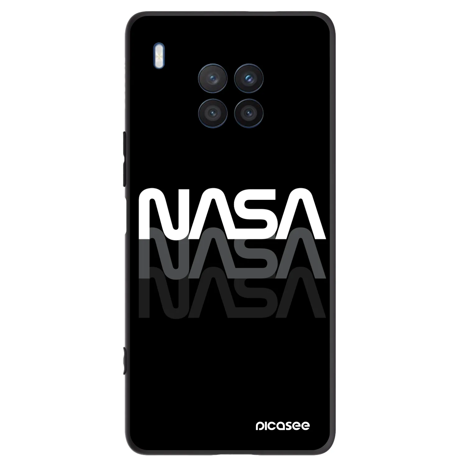 Picasee silikonski črni ovitek za Honor 50 Lite - NASA Triple