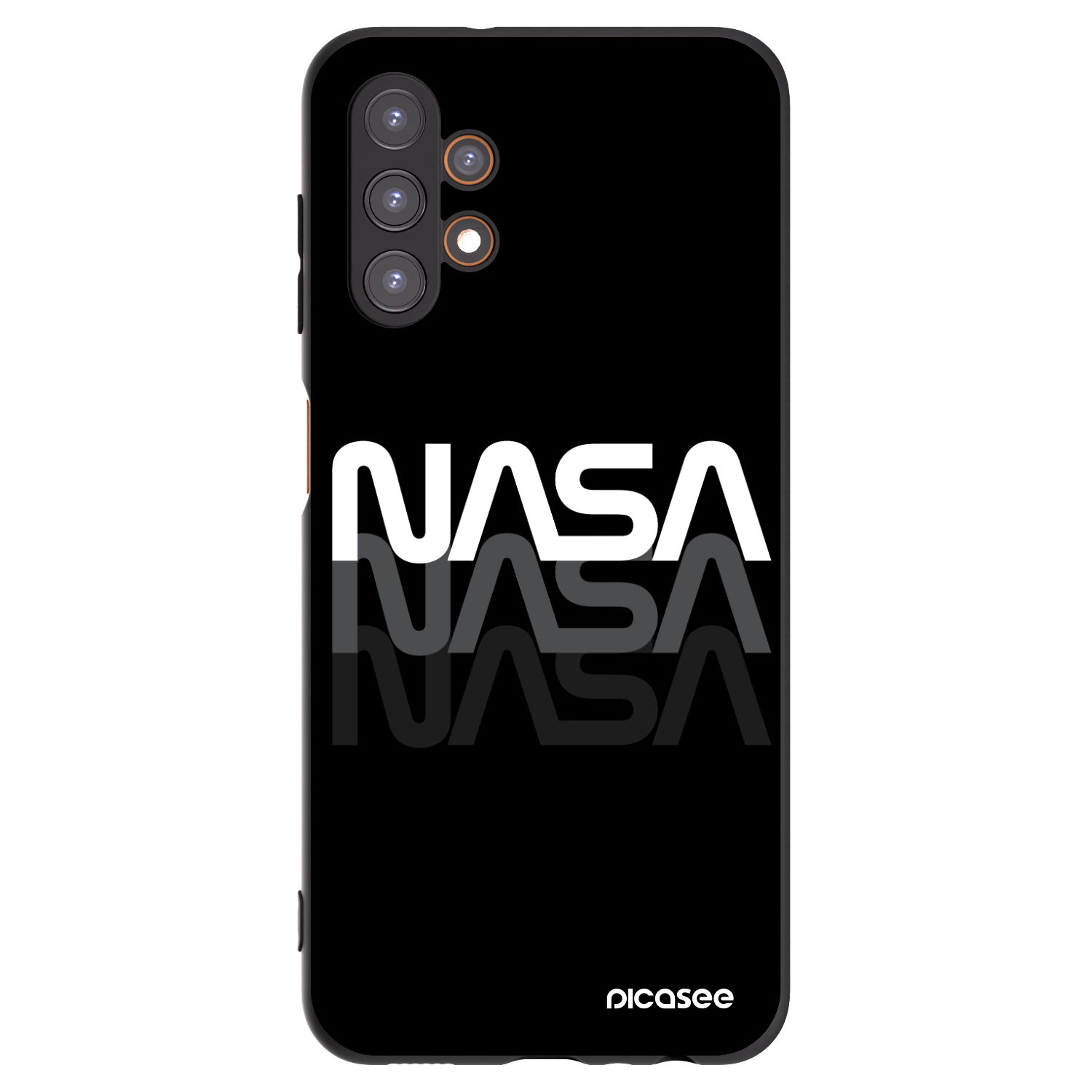 Picasee silikonski črni ovitek za Samsung Galaxy A13 4G A135 - NASA Triple