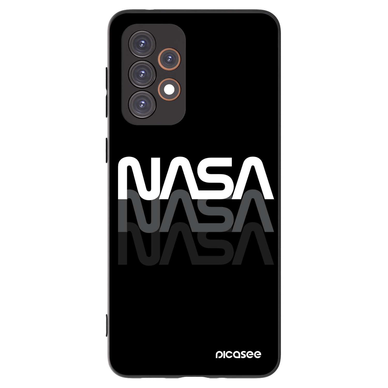 Picasee silikonski črni ovitek za Samsung Galaxy A33 5G A336 - NASA Triple