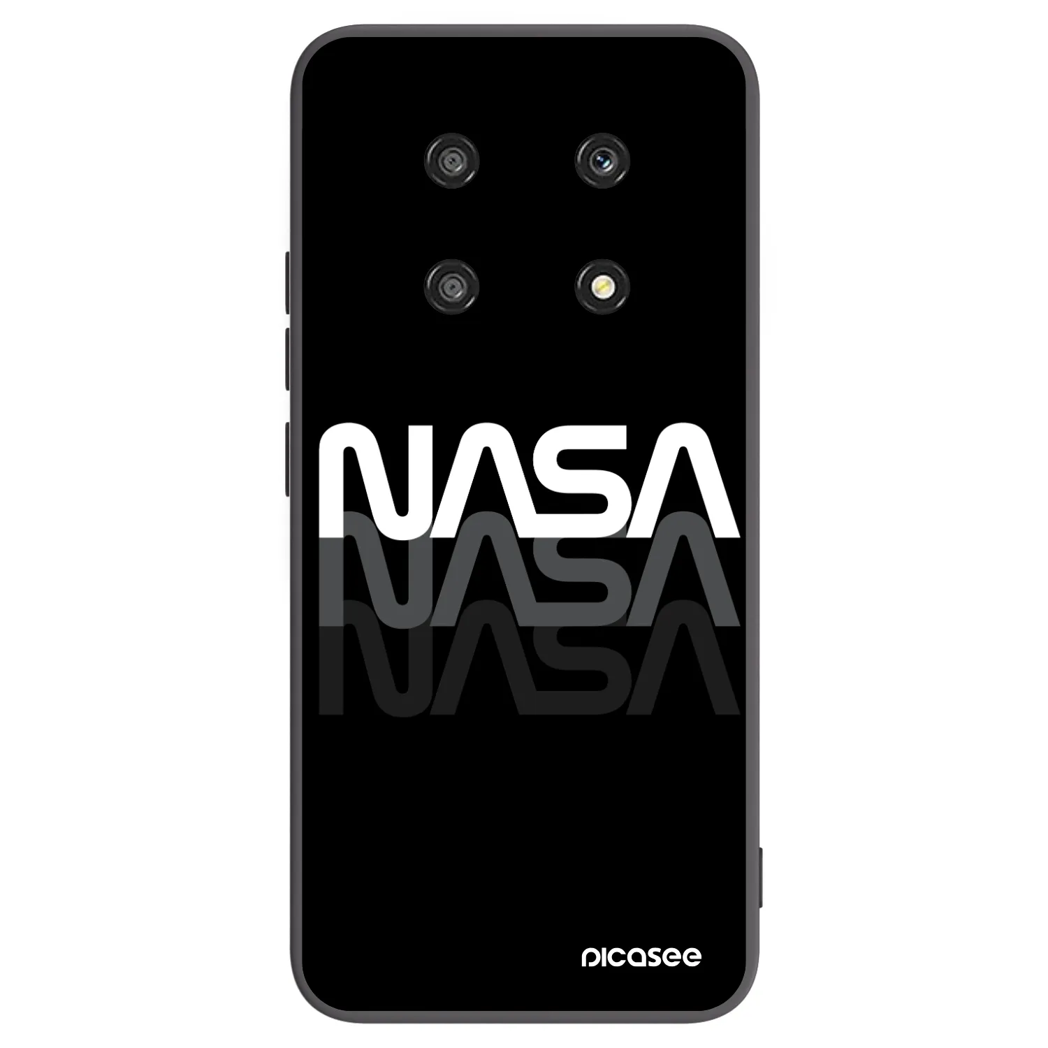 Picasee silikonski črni ovitek za Honor Magic4 Lite 5G - NASA Triple